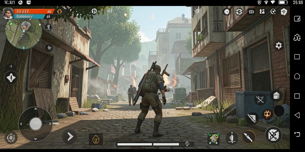 Screenshot antarmuka pengguna yang ramah.