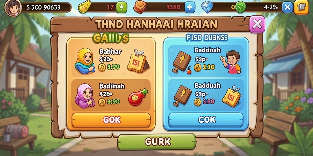 Screenshot menunjukkan interaksi antara pemain dan karakter lain.