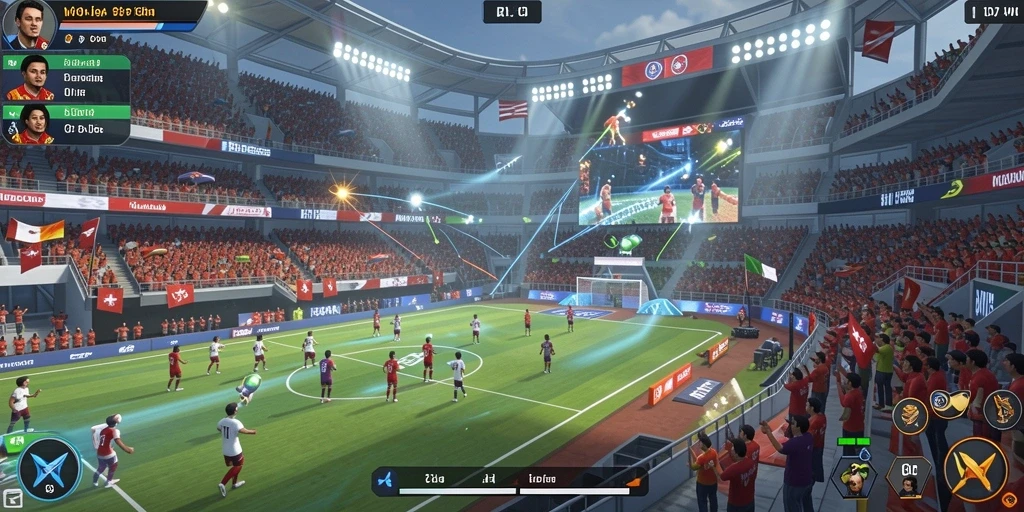 Gambar menunjukkan mode multiplayer yang sedang berlangsung.