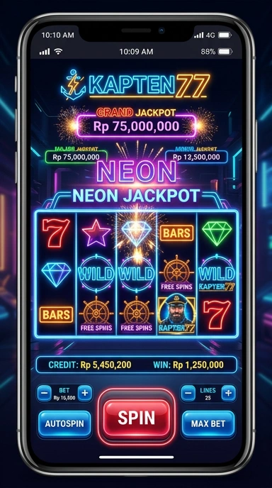 kapten77 — layar beranda